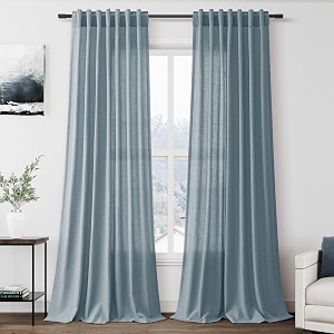 Nanspring Extra Long Linen Curtains 100 Inch