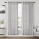 Nanspring Light Grey Curtains 80 Inches Length