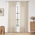 Nanspring Linen Curtains 84 Inch Length 2
