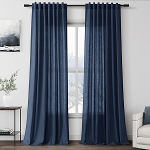 Nanspring Linen Curtains 96 Inch Long for