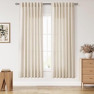 Linen Curtains 72 Inch Long for Living