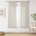 Linen Curtains 63 Inch Long for Living