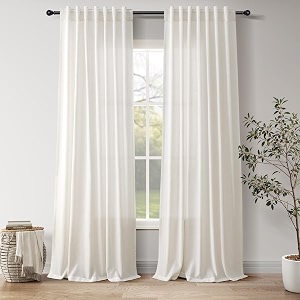 Nanspring Extra Long Linen Curtains 120 Inch