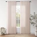 Nanspring Linen Curtains 84 Inch for Living