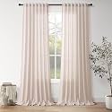 Nanspring Linen Curtains 96 Inch for Living