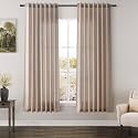 Oatmeal Linen Curtains 63 Inches Length 2