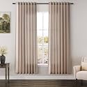 Nanspring Oatmeal Semi Sheer Curtains 72 Inches