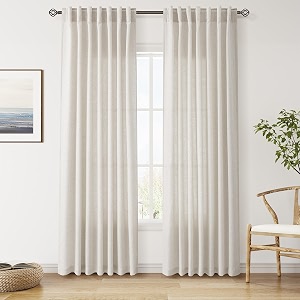 Linen Curtains 84 Inch Long for Living