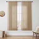Linen Curtains 63 Inch Long for Living