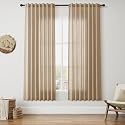 Nanspring Sand Beige Curtains 72 Inch Length