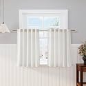 Nanspring Short Linen Kitchen Window Curtains 36