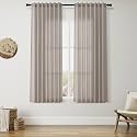 Linen Curtains 63 Inch Long for Living