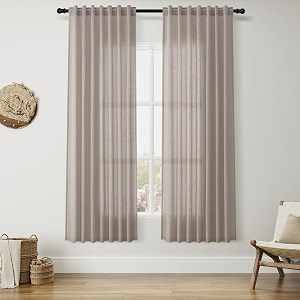 Linen Curtains 72 Inch Long for Living