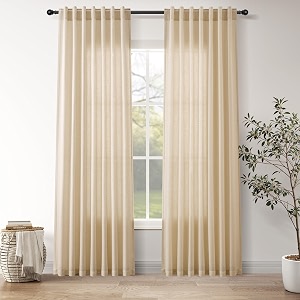Linen Curtains 84 Inch Long for Living