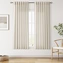 Linen Curtains 63 Inch Long for Living