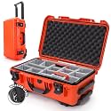 NANUK 935 Hard Case for Camera &amp; Lenses with Padded Divider – Waterproof Equipment Case with Wheels, 22” x 14” x 9” – Dustproof, Impact Resistant, Carry-On Approved for Most Airlines – Orange