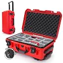 NANUK 935 Hard Case for Camera &amp; Lenses with Padded Divider – Waterproof Equipment Case with Wheels, 22” x 14” x 9” – Dustproof, Impact Resistant, Carry-On Approved for Most Airlines – Red