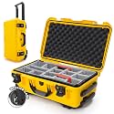 NANUK 935 Hard Case for Camera &amp; Lenses with Padded Divider – Waterproof Equipment Case with Wheels, 22” x 14” x 9” – Dustproof, Impact Resistant, Carry-On Approved for Most Airlines – Yellow