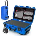 NANUK 935 Hard Case with Cubed Foam and Lid Organizer for Camera &amp; Lenses – Waterproof Protective Equipment Case with Wheels, 22” x 14” x 9” – Dustproof, Carry-On Approved for Most Airlines – Blue