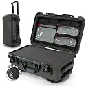 NANUK 935 Hard Case with Cubed Foam and Lid Organizer for Camera &amp; Lenses – Waterproof Protective Equipment Case with Wheels, 22” x 14” x 9” – Dustproof, Carry-On Approved for Most Airlines – Olive
