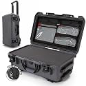 NANUK 935 Hard Case with Cubed Foam and Lid Organizer for Camera &amp; Lenses – Waterproof Protective Equipment Case with Wheels, 22” x 14” x 9” – Dustproof, Carry-On Approved for Most Airlines – Graphite