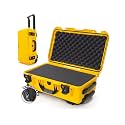 NANUK 935 Hard Case with Cubed Foam for Camera &amp; Lenses – Waterproof Protective Equipment Case with Wheels, 22” x 14” x 9” – Dustproof and Impact Resistant, Carry-On Approved for Most Airlines–Yellow
