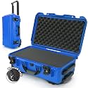 NANUK 935 Hard Case with Cubed Foam for Camera &amp; Lenses – Waterproof Protective Equipment Case with Wheels, 22” x 14” x 9” – Dustproof and Impact Resistant, Carry-On Approved for Most Airlines – Blue