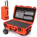 NANUK 935 Hard Case with Cubed Foam – Waterproof Protective Equipment Case with Wheels, 22” x 14” x 9” – Dustproof and Impact Resistant, Airline Carry-On Approved – Orange