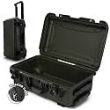 NANUK 935 Hard Case Empty - Waterproof with Wheels, 22"x14"x9" - Dustproof and Impact Resistant, Carry-On Approved for Most Airline - Olive