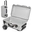 NANUK 935 Hard Case – Waterproof Equipment Case with Wheels, 22” x 14” x 9” – Dustproof and Impact Resistant, Airline Carry-On Approved – Silver