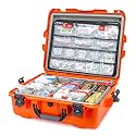 Nanuk 945 EMS Emergency Medical Service/First Aid Hardcase with Lid Organizer and Divider System (Orange)
