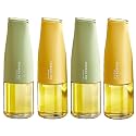 Nanzu Glass Oil &amp; Vinegar Dispenser - Automatic Gravity Bottle with Drip-Free Spout, Ideal for Oil Storage