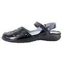 NAOT Footwear Womens Arataki Sandal Black Crinkle Patent Leather-9-9.5 M US