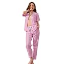 NAP BOUND 100% Cotton Women's Pajama Sets Short Sleeve Button Down Soft Pjs 2 Piece Lounge Set with Pocket Nightwear XS-XXL