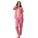 NAP BOUND 100% Cotton Women's Pajama Sets Short Sleeve Button Down Soft Pjs 2 Piece Lounge Set with Pocket Nightwear XS-XXL