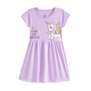 Nap Chief Girls Printed Round Neck Fit