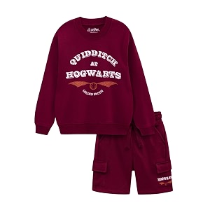 nap chief kids cotton official characters co ord set for boys amp girls sweatshirt and shorts set for casual wear