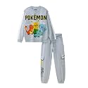 Nap Chief Kids Cotton Official Anime Characters Co ord Set for Boys &amp; Girls, Pokémon &amp; Naruto Printed Sweatshirt And Joggers Clothing Set for Casual Wear