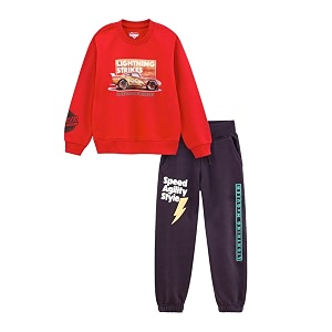 nap chief unisex kids cotton character printed co-ord set  sweatshirt and joggers casual clothing outfit