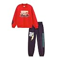 Nap Chief Unisex Kids Cotton Character Printed Co-Ord Set – Sweatshirt and Joggers Casual Clothing Outfit