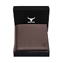NAPA HIDE 9 Slot Leather Credit/Debit/ATM/Visiting Zipper Card Holder Wallet for Men &amp; Women | RFID Safe Compact Wallet with Secure Zip Closure (D.Brown)