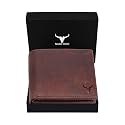 NAPA HIDE Top Grain Genuine Leather Wallet for Men (Brown CRCK)