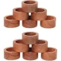Napkin Rings for Dinner Parties, Receptions, Family Gatherings, or Everyday Use, Set Your Table with Style, Woodan (12)