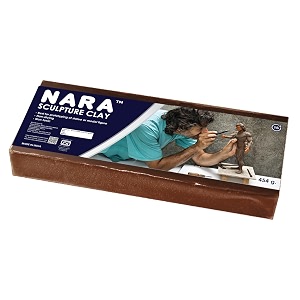 nara plasticine modeling clay 454g medium amp hard sculpting clay for prototypes 3d models design arts amp crafts projects great for beginners to professional artists - terracotta