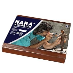 nara plasticine modeling clay 908g medium amp hard sculpting clay for prototypes 3d models design arts amp crafts projects great for beginners to professional artists terracotta
