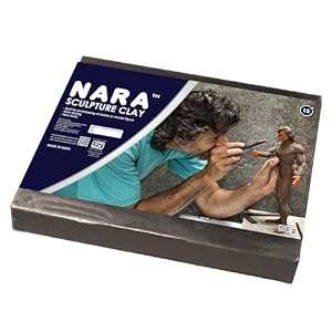 nara plasticine modeling clay 908g medium amp hard sculpting clay for prototypes 3d models design arts amp crafts projects great for beginners to professional artists grey