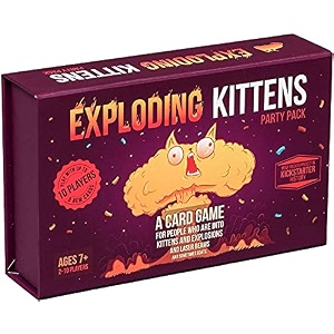 narayanmuni exploding kittens party card game for family-friend - card games for adults teens amp kids 2-10 players- redwithout music