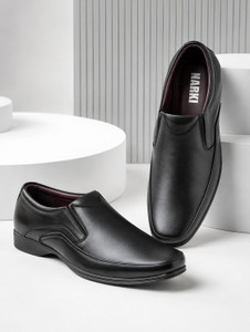 NARKI Black Formal Shoes for Men Office