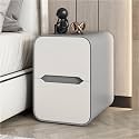 Narrow End Table, Side Table with Drawer, Small Bedside Tables, Skinny s, Cabinet, Tables for Spaces, Bedroom(Gray,11.8 * 14.6 18.9in)