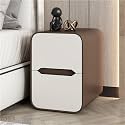 Narrow End Table, Side Table with Drawer, Small Bedside Tables, Skinny s, Cabinet, Tables for Spaces, Bedroom(Brown,13.8 * 14.6 18.9in)